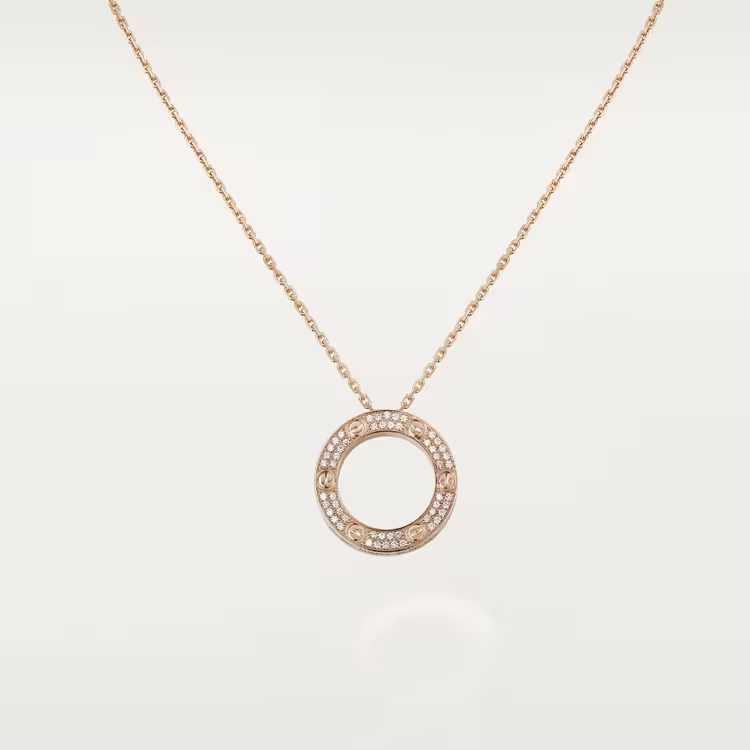 Cartier Love Necklace Diamonds - Rose Gold - B7224527