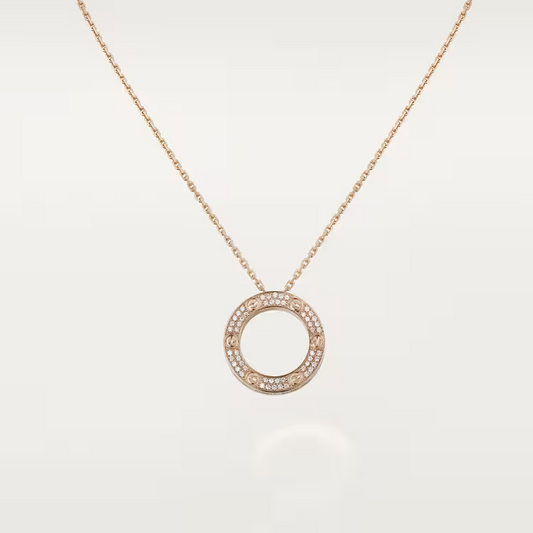 Cartier Love Necklace Diamonds - Rose Gold - B7224527