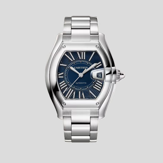 Cartier Roadster Watch - Steel - 47.2 MM - Blue PVD Roman Dial - WSRD0014