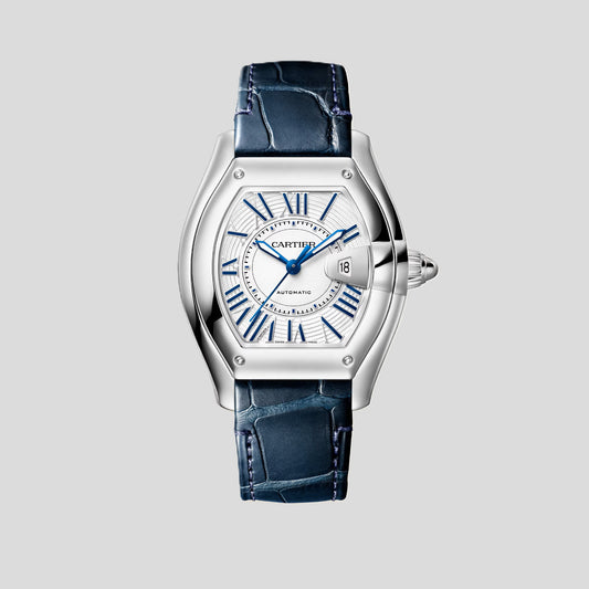 Cartier Roadster Watch - Steel - 42 MM - White Roman Dial - WSRD0019