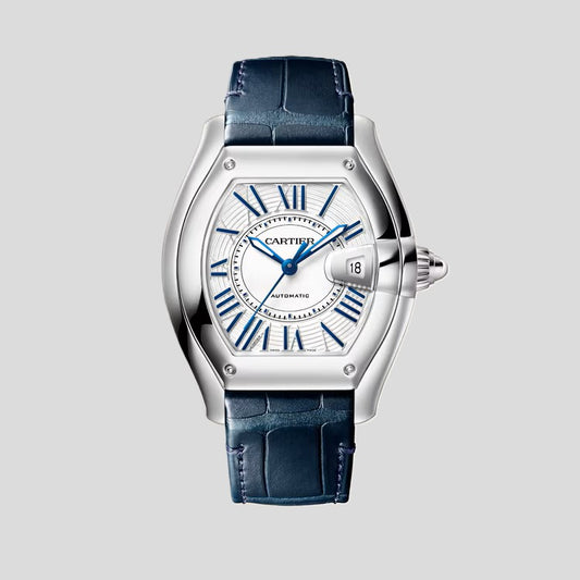 Cartier Roadster Watch - Steel - 47.2 MM - White Roman Dial - WSRD0020