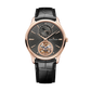 JLC - Master Ultra Thin Tourbillon Enamel - Limited Edition - 40 MM - Pìnk Gold - Anthracite Gray Guilloché Dial - Black Leather Strap - Q13224E2