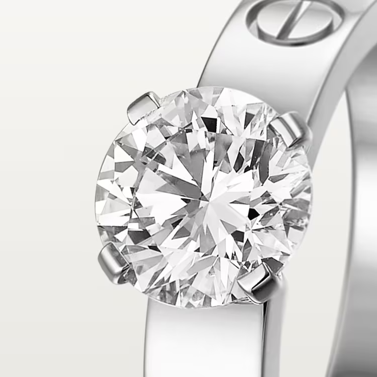 Cartier Love Solitaire Ring - White Gold - Diamonds - N4724500