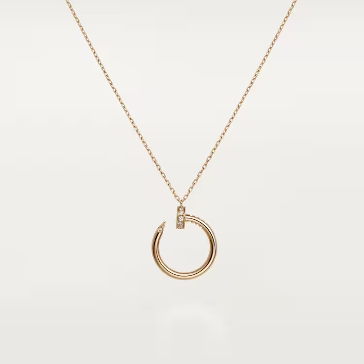 Cartier Juste Un Clou Necklace - Rose Gold - Diamonds - B7224887