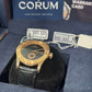 Corum Romvlvs - 41 MM Rose Gold - Black Dial - Black Leather Strap - 02.0002