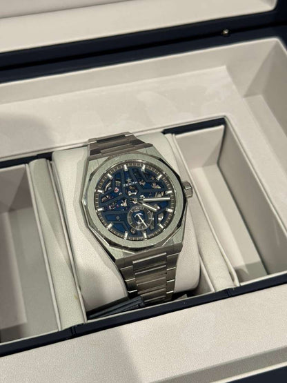 Zenith DEFY Skyline Skeleton - 41 MM - Stainless Steel - Blue Dial - 03.9300.3620/79.I001