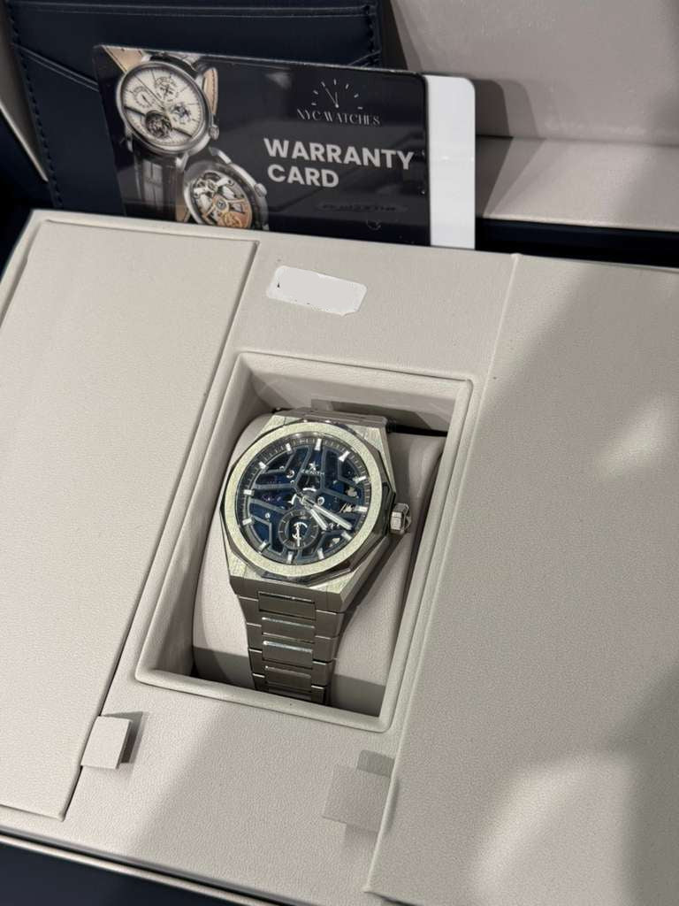 Zenith DEFY Skyline Skeleton - 41 MM - Stainless Steel - Blue Dial - 03.9300.3620/79.I001