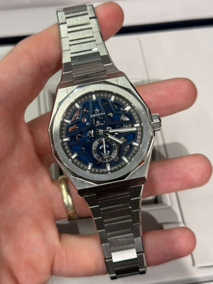 Zenith DEFY Skyline Skeleton - 41 MM - Stainless Steel - Blue Dial - 03.9300.3620/79.I001