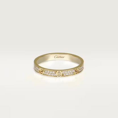 Cartier Love Ring - Yellow Gold Small Model - Diamonds - B4218000