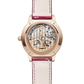 JLC - Rendez-Vous Dazzling Night & Day - 36 MM - Pink Gold - Pave Diamond Dial - Diamond Bezel - Red Leather Strap - Q3432472