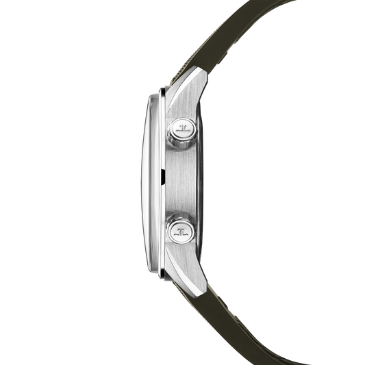 JLC - Polaris Date - 42 MM - Stainless Steel - Shaded Green Dial - Green Rubber Strap - Q906863J