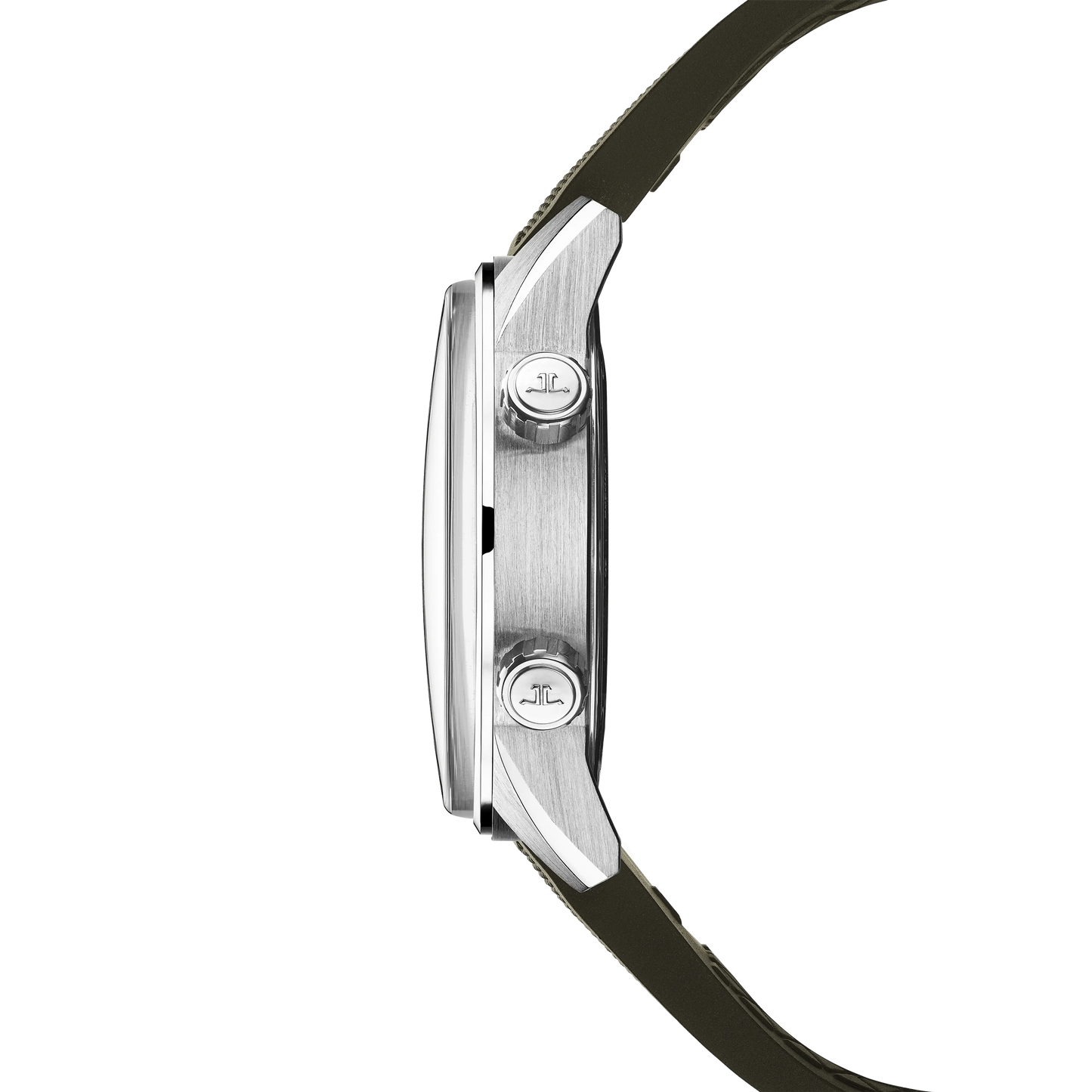 JLC - Polaris Date - 42 MM - Stainless Steel - Shaded Green Dial - Green Rubber Strap - Q906863J
