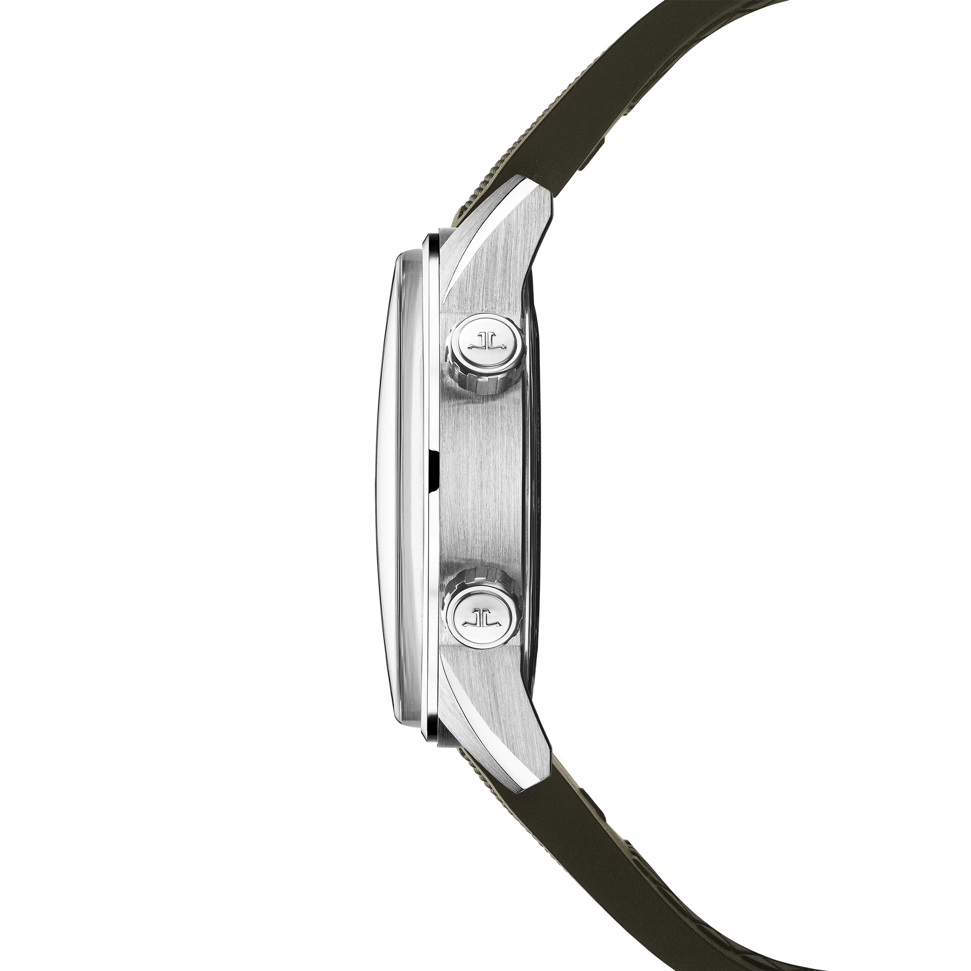 JLC - Polaris Date - 42 MM - Stainless Steel - Shaded Green Dial - Green Rubber Strap - Q906863J