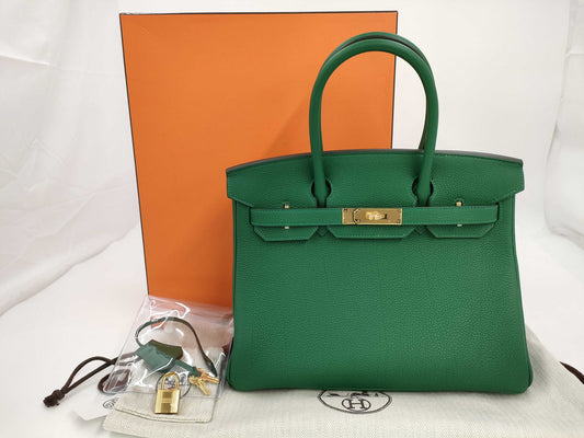 Hermès Birkin 30 - Vert Moyan - Togo - Gold Hardware - B30VMTGHW