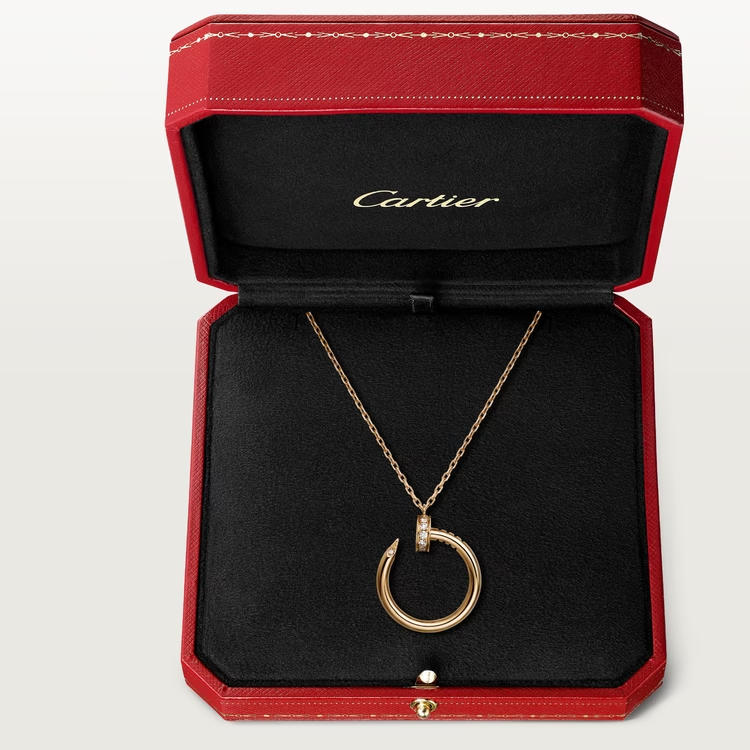 Cartier Juste Un Clou Necklace - Rose Gold - Diamonds - B7224888