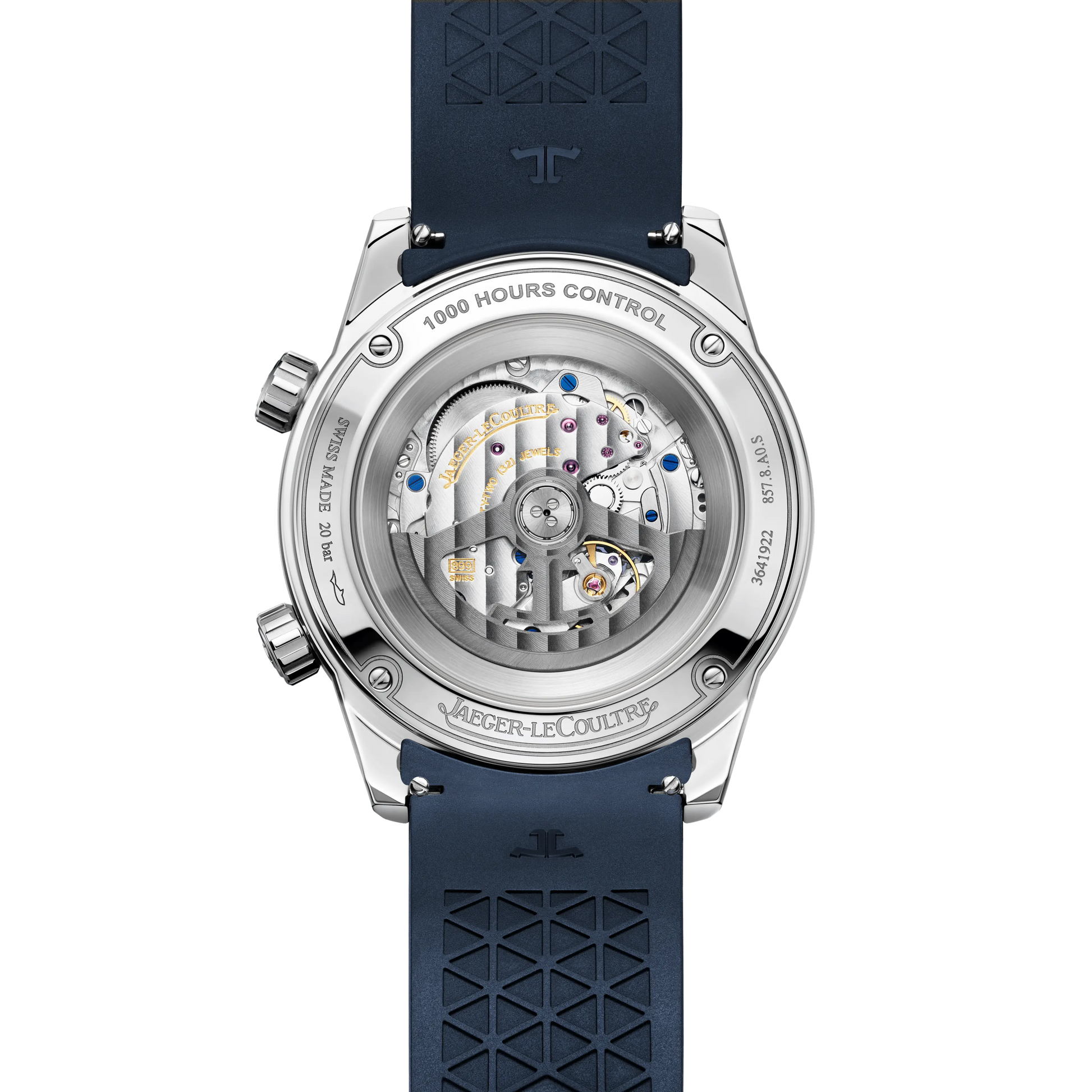 JLC - Polaris Date - 42 MM - Stainless Steel - Shaded Blue Dial - Blue Rubber Strap - Q906868J