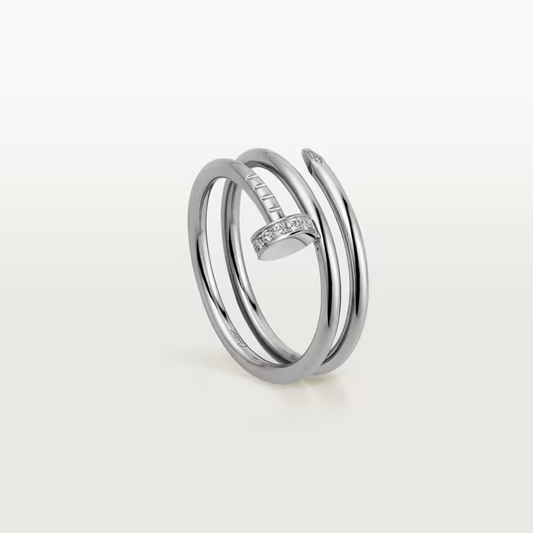 Cartier Just Un Clou Ring - White Gold - Diamonds - B4211000