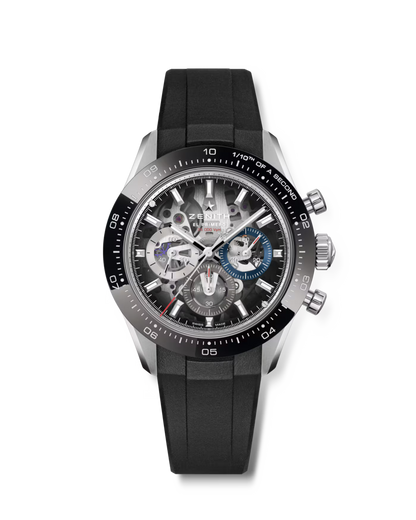 Zenith Chronomaster Sport Skeleton - 41 MM -  Stainless Steel - Black Ceramic Bezel - Skeletonized Sapphire Dial - 03.3130.3600/01.M3130