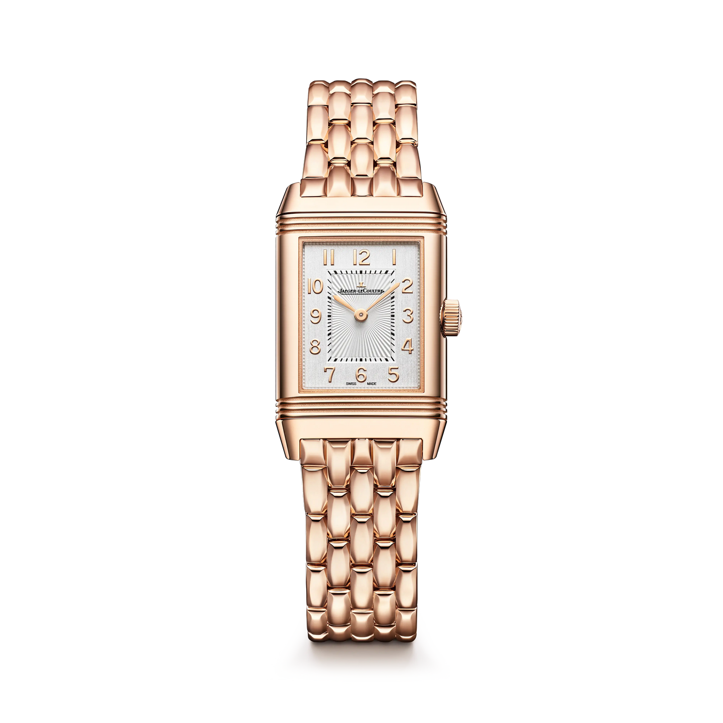 JLC - Reverso Classic Duetto - 34.2 MM x 21 MM - Pink Gold - Silvered-Gray/Black Dial - Pink Gold Bracelet - Q2662143