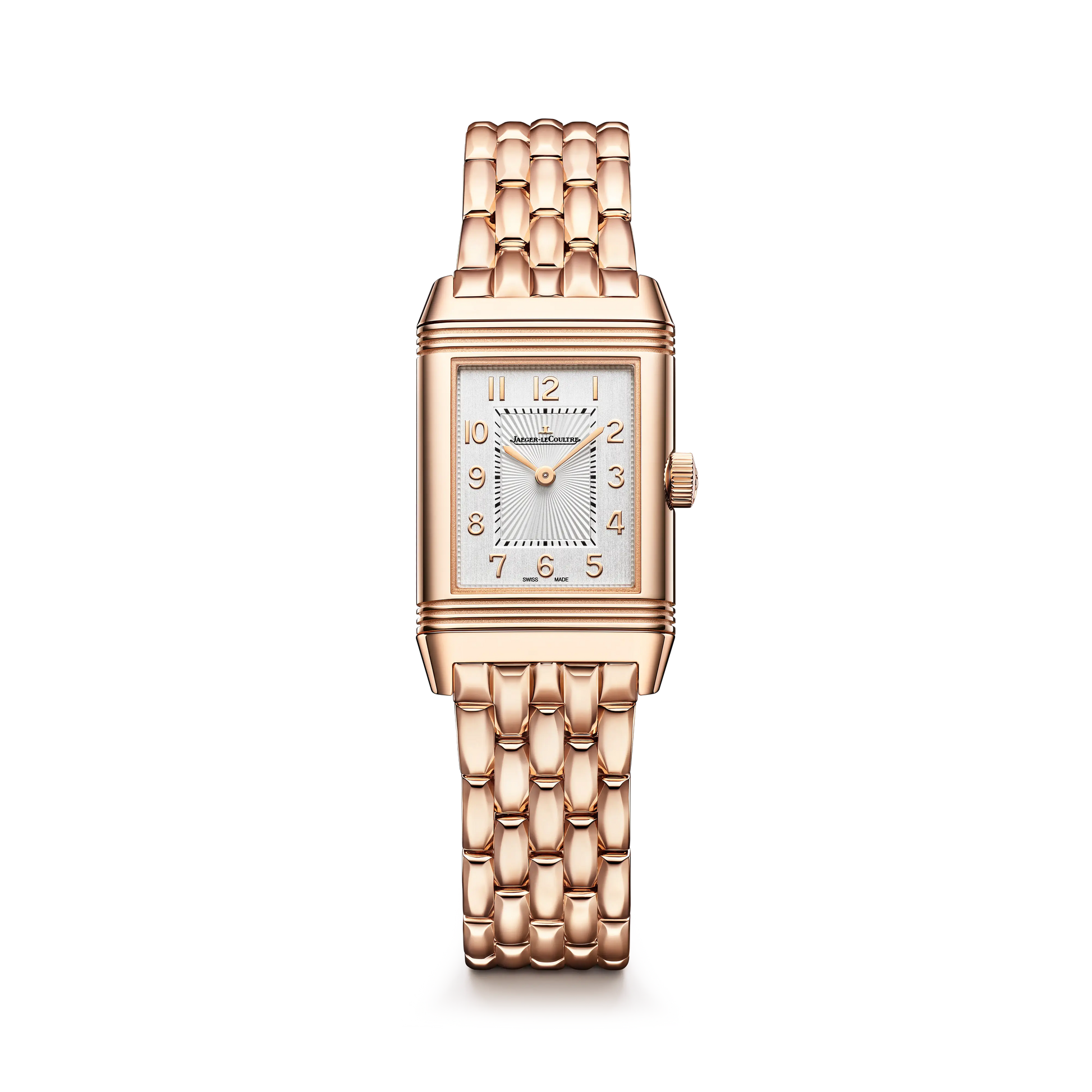 JLC - Reverso Classic Duetto - 34.2 MM x 21 MM - Pink Gold - Silvered-Gray/Black Dial - Pink Gold Bracelet - Q2662143
