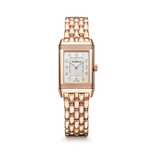 JLC - Reverso Classic Duetto - 34.2 MM x 21 MM - Pink Gold - Silvered-Gray/Black Dial - Pink Gold Bracelet - Q2662143