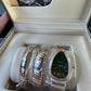 Bvlgari Serpenti Tubogas Double Spiral - 35 MM - Stainless Steel and Rose Gold - Green Dial - 102791