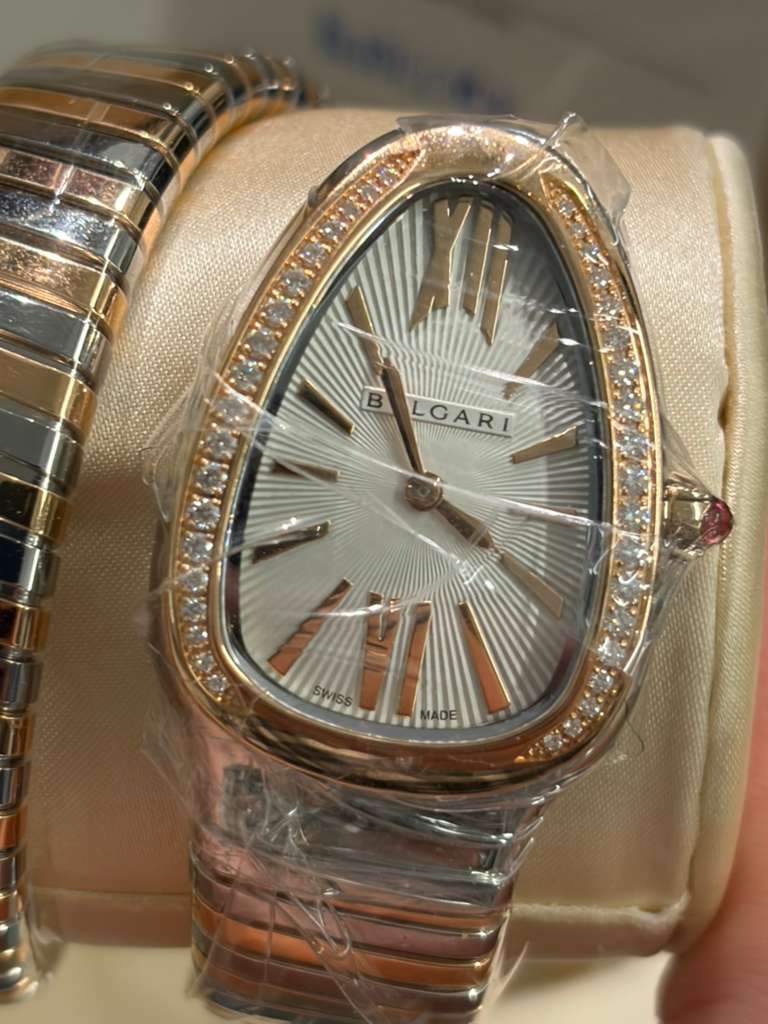 Bvlgari Serpenti Tubogas - 35 MM - Steel and Rose Gold - Silver Dial - 103149