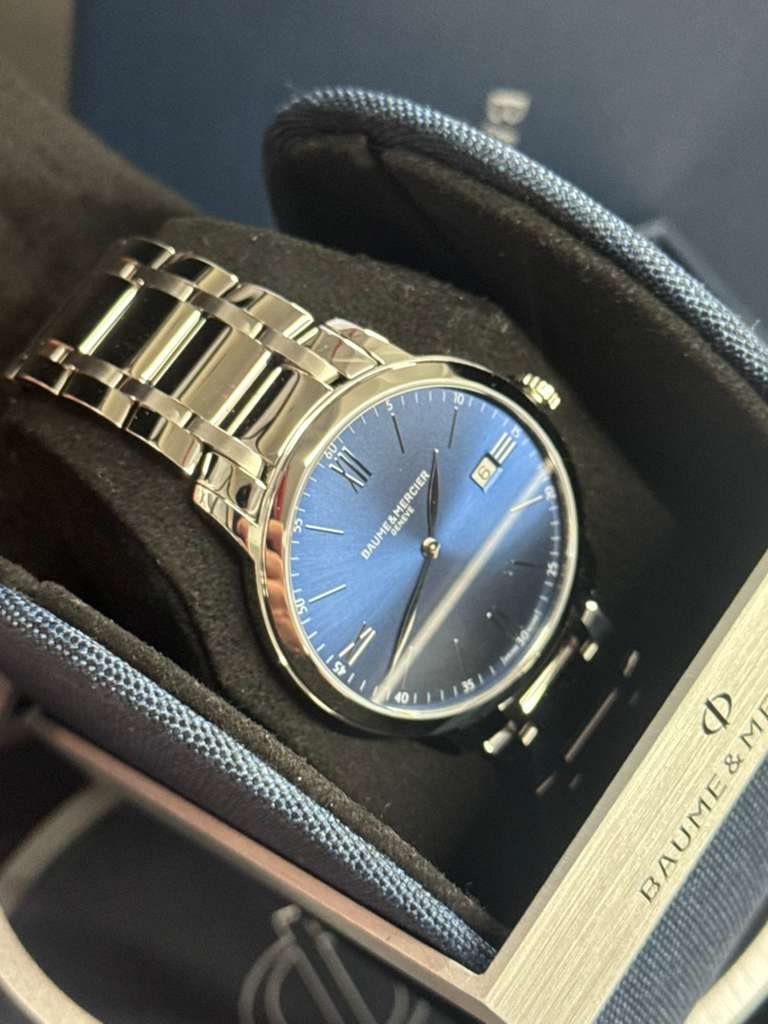 Baumé & Mercier Classima - Stainless Steel - 40 MM - Blue Dial - 10382