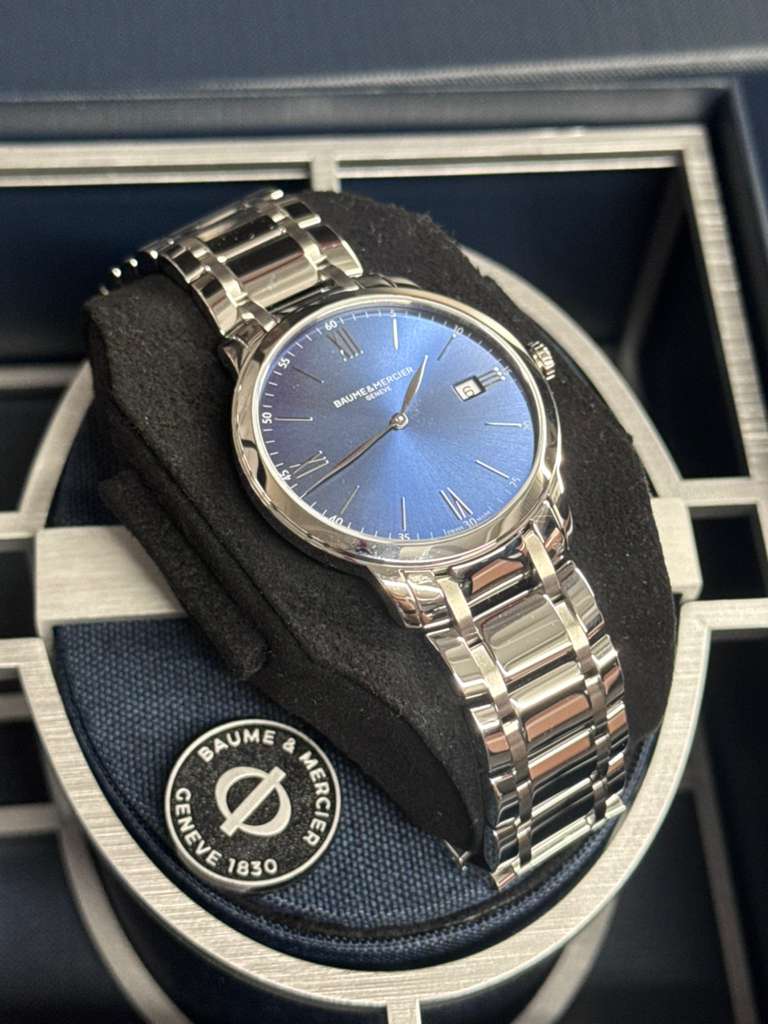 Baumé & Mercier Classima - Stainless Steel - 40 MM - Blue Dial - 10382