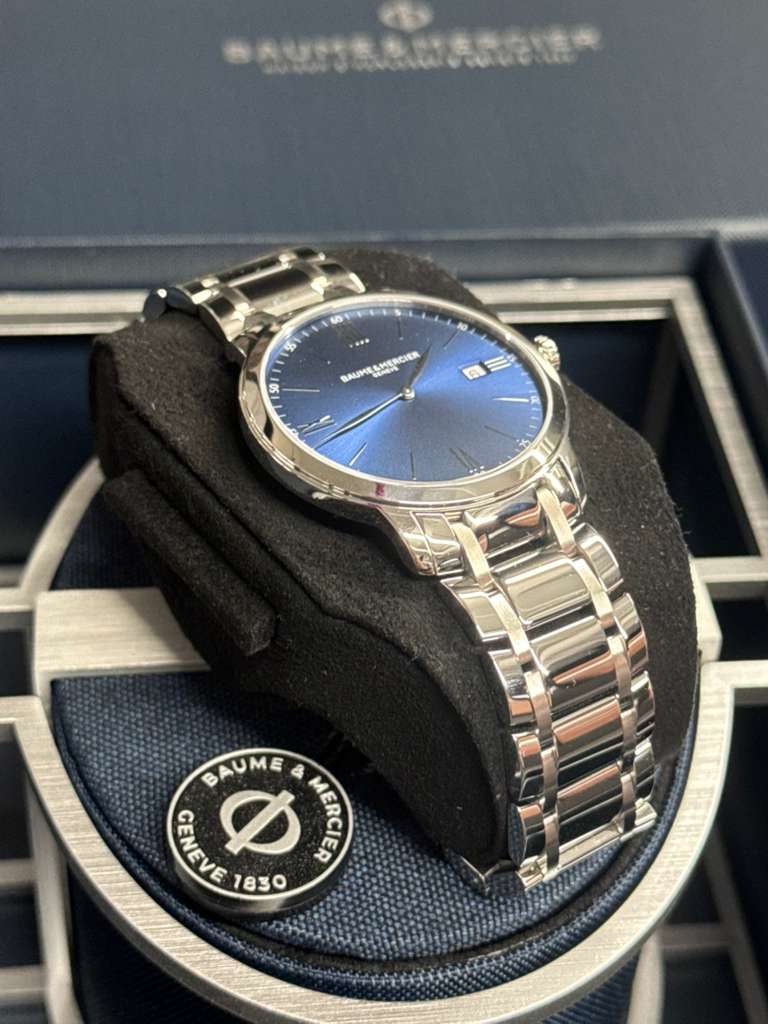 Baumé & Mercier Classima - Stainless Steel - 40 MM - Blue Dial - 10382