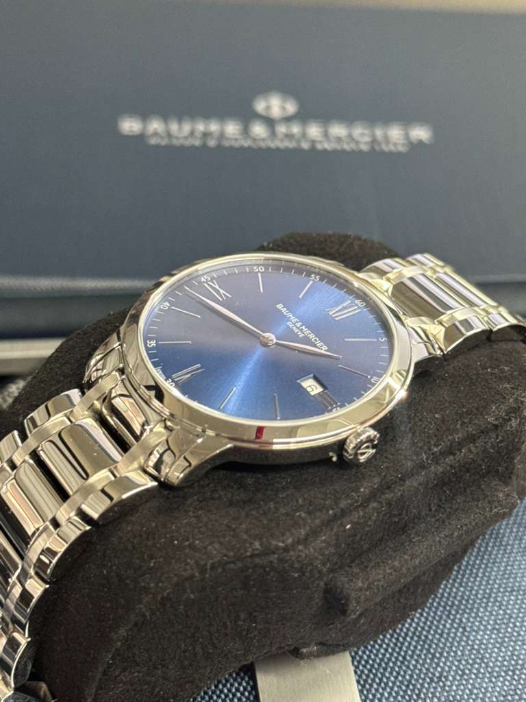 Baumé & Mercier Classima - Stainless Steel - 40 MM - Blue Dial - 10382