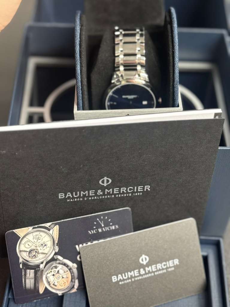 Baumé & Mercier Classima - Stainless Steel - 40 MM - Blue Dial - 10382