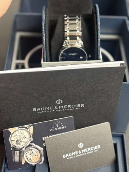 Baumé & Mercier Classima - Stainless Steel - 40 MM - Blue Dial - 10382