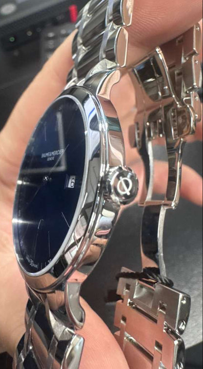 Baumé & Mercier Classima - Stainless Steel - 40 MM - Blue Dial - 10382