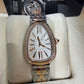 Bvlgari Serpenti Seduttori - 34 MM - Rose Gold and Stainless Steel - White Dial - 104058