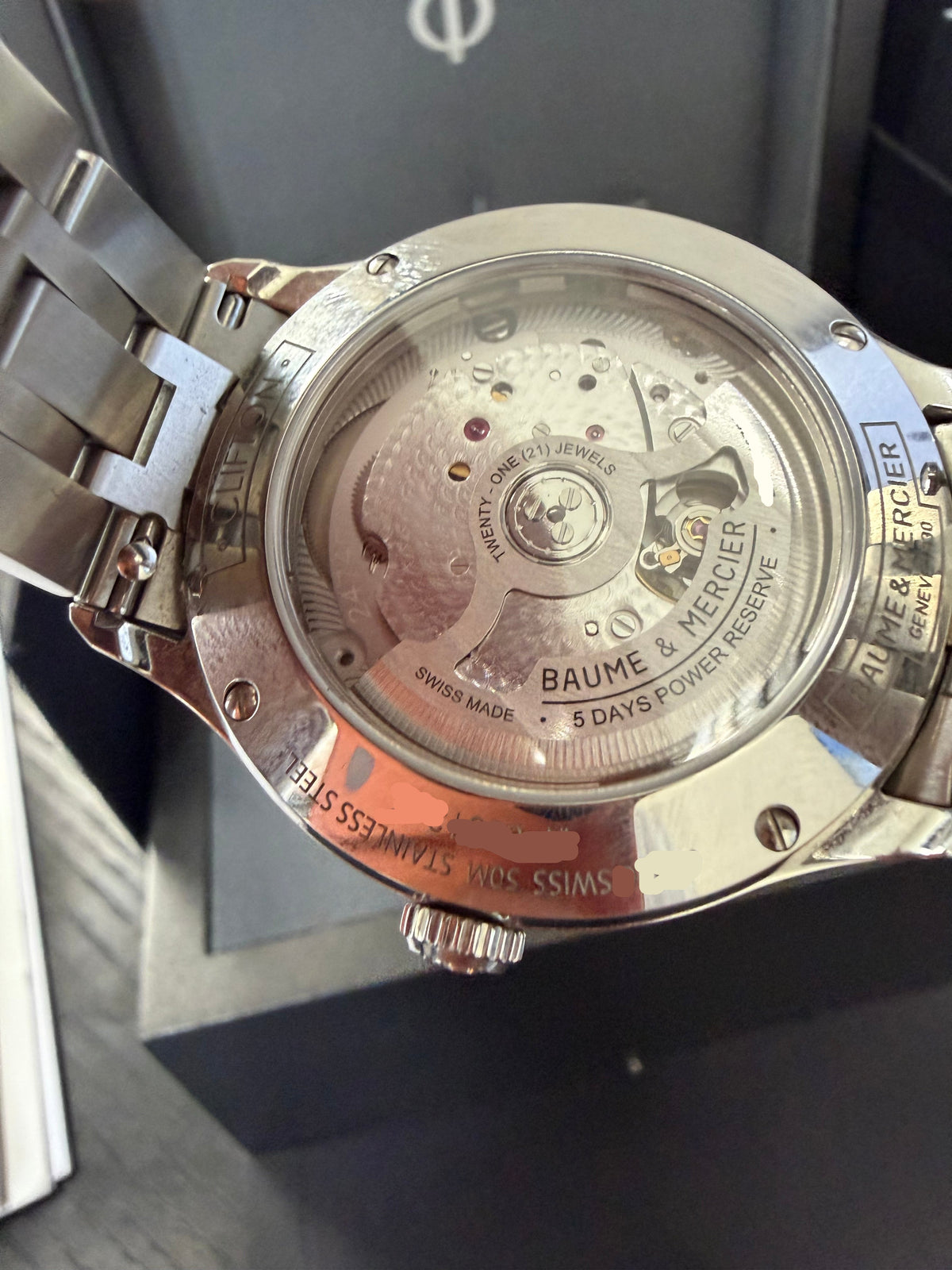 Baume &amp; Mercier Clifton Baumatic - 40 MM - Stainless Steel - Blue Gradient Dial - Stainless Steel Bracelet - 10468