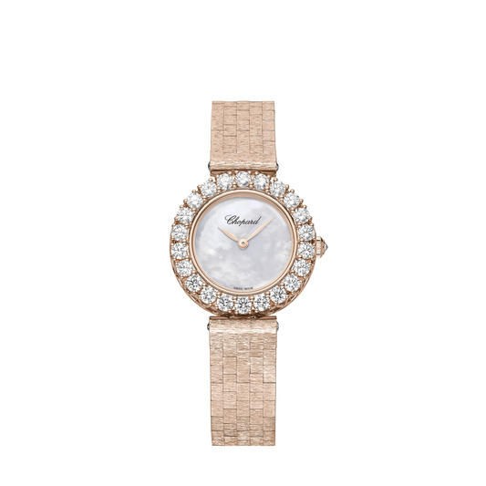 Chopard L'Heure Du Diamant Rose Gold 26 MM - Rose Gold Bracelet - Diamond Bezel - Mother-Of-Pearl Dial - 10A178-5101