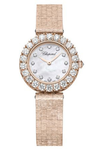 Chopard L'Heure Du Diamant Rose Gold 26 MM - Rose Gold Bracelet - Diamond Bezel - Mother-Of-Pearl Dial - 10A178-5106