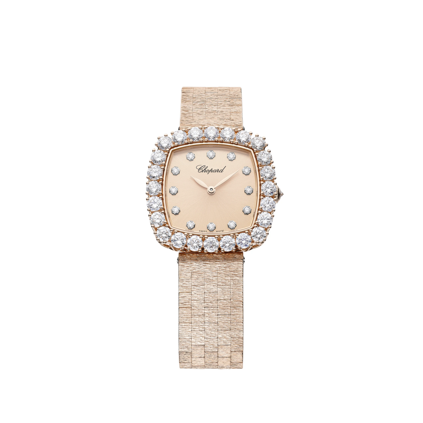 Chopard L'Heure Du Diamant Rose Gold 30.50 MM - Rose gold Bracelet - Diamond Bezel - Rose Gold Dial -  10A386-5107