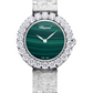 Chopard L'Heure Du Diamant White Gold 30 MM - White Gold Bracelet - Diamond Bezel - Green Dial - 10a378-1001