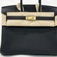 Hermès Birkin 25 - Black Brushed Togo - Gold Hardware - B25BBTGHW
