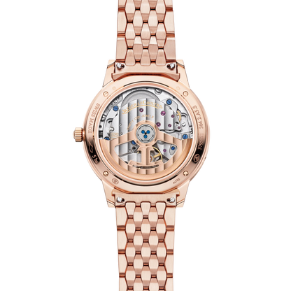 JLC - Rendez-Vous Classic Moon - 34 MM - Pink Gold - Silvered-Gray Guilloché Diamond Dial - Diamond-Set Bezel - Pink Gold Bracelet - Q3572131