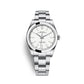 Rolex Stainless Steel Oyster Perpetual no date Watch - 39 MM - Oyster Bracelet - White Dial - 114300-0004