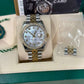 Rolex Stainless Steel And Yellow Gold Datejust - 36 MM - Jubilee Bracelet - Diamond Bezel - White Mother of Pearl Diamond Dial - 116243-0018