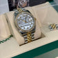 Rolex Stainless Steel And Yellow Gold Datejust - 36 MM - Jubilee Bracelet - Diamond Bezel - White Mother of Pearl Diamond Dial - 116243-0018