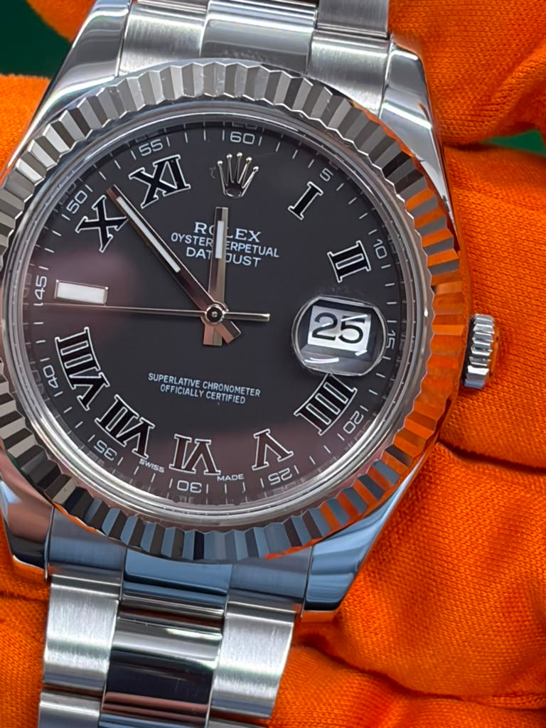 Rolex Datejust 41 MM Steel - Black Roman Dial - 116334-0002