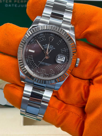 Rolex Datejust 41 MM Steel - Black Roman Dial - 116334-0002