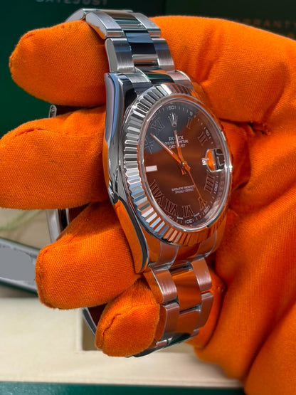 Rolex Datejust 41 MM Steel - Black Roman Dial - 116334-0002