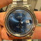 Rolex Stainless Steel and White Gold Datejust 41 Date Watch - 41 MM - Oyster Bracelet - Fluted Bezel - Blue Roman Dial - 116334-0004