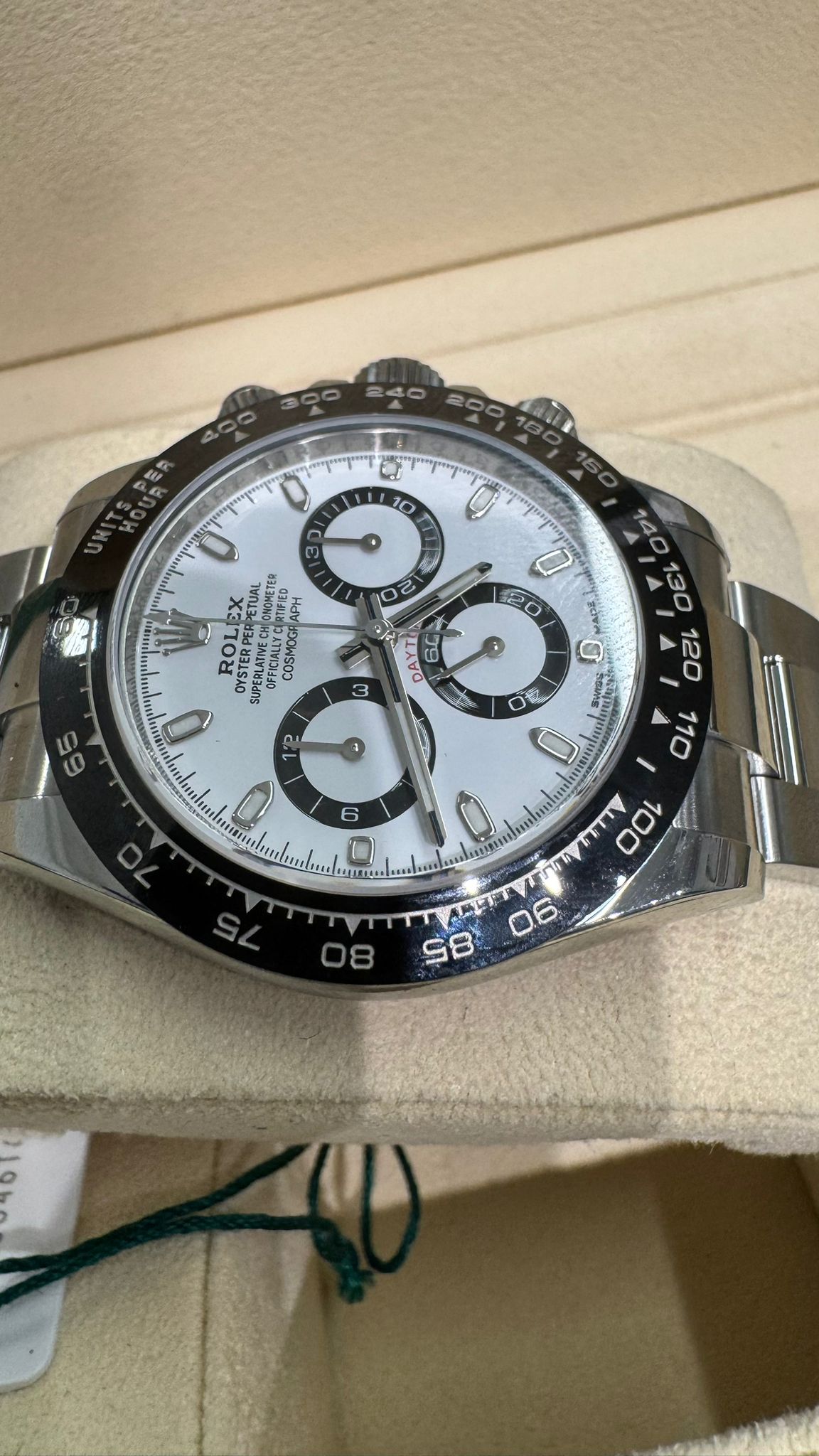 Rolex Stainless Steel Daytona Watch - 40 MM - Oyster Bracelet - White Dial - 116500LN w